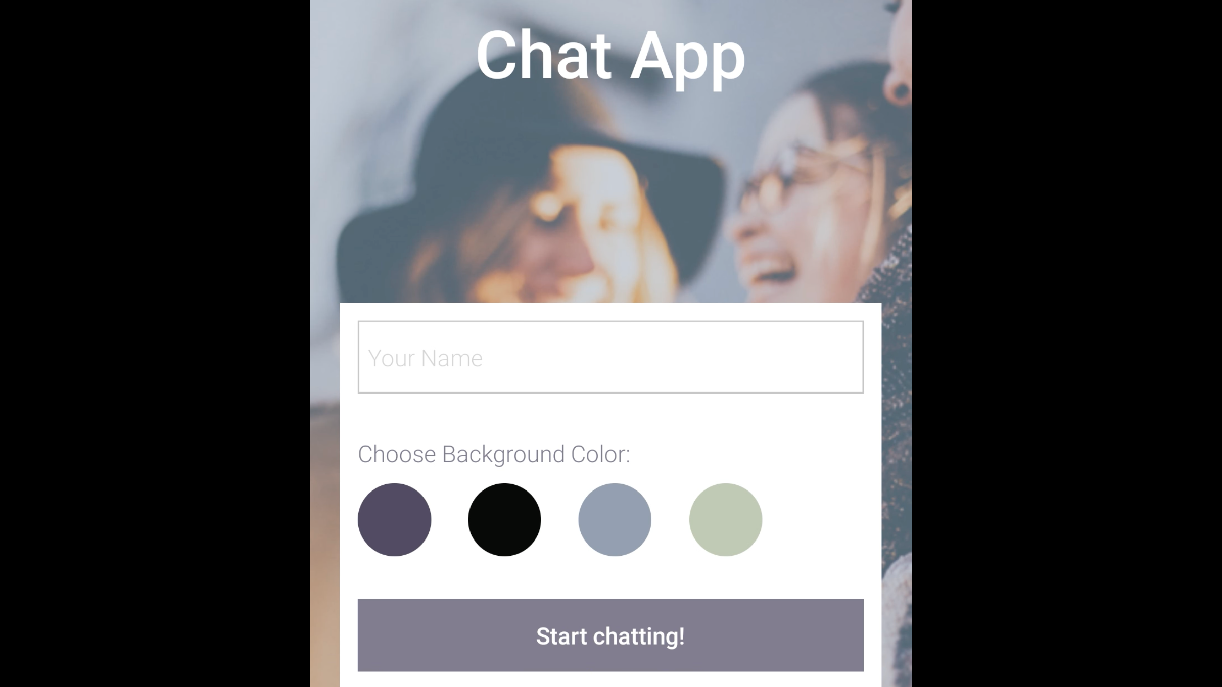 a chat application